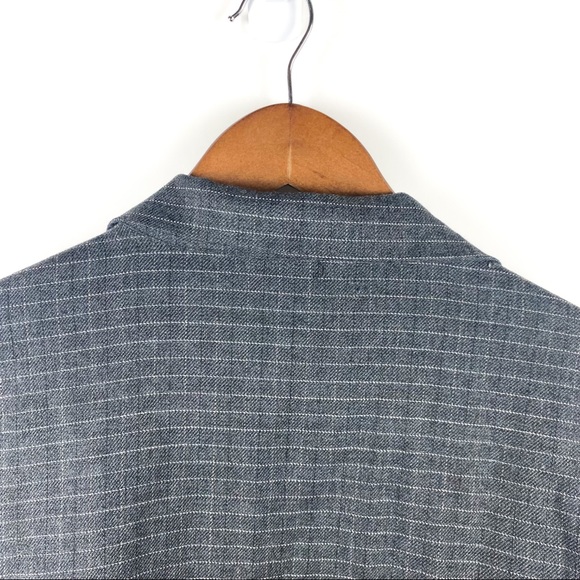 Modern Essentials Striped Dark Gray Blazer Large - Picture 3 of 9